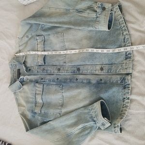 Oversized Jeans Shirt Jacket